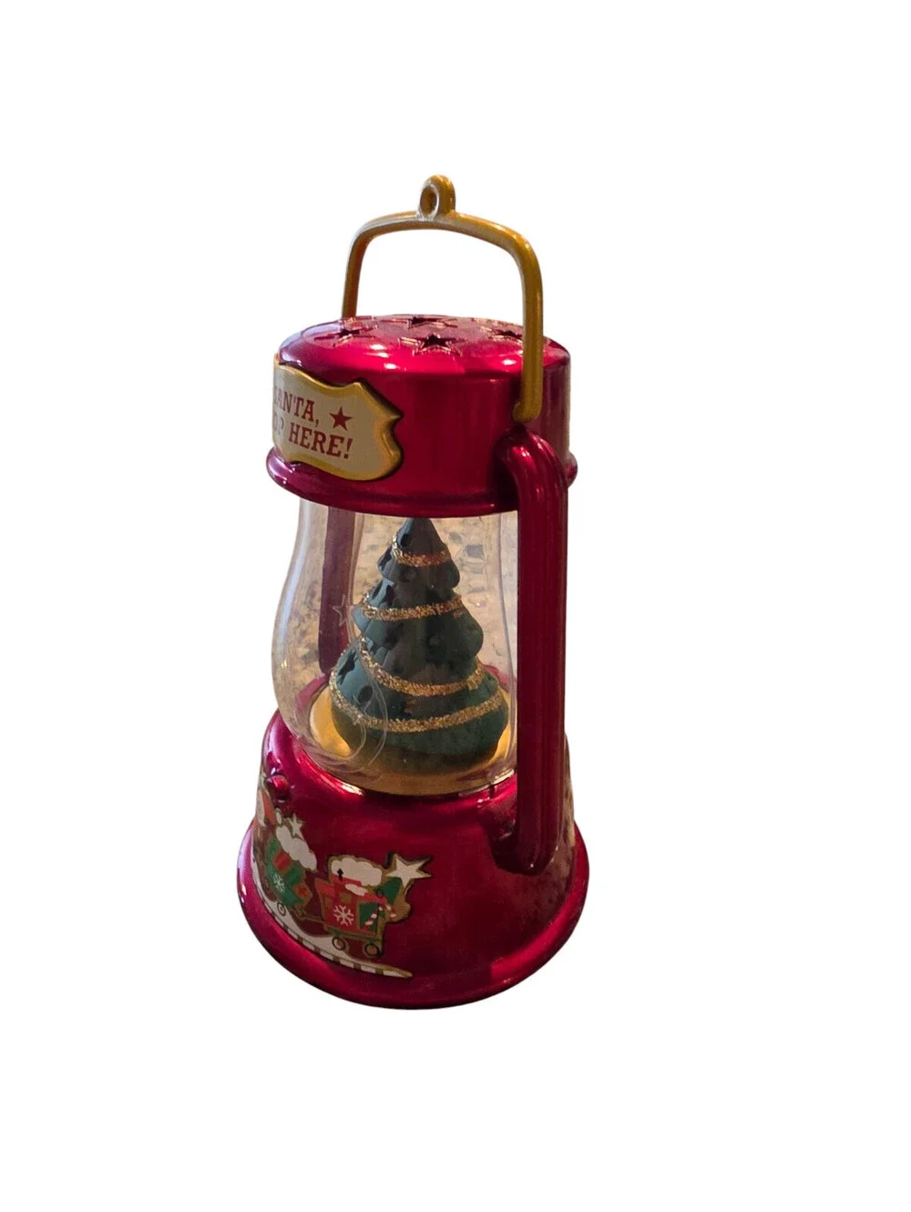 Hallmark Christmas Train Ornament 2013 SANTA SIGNAL Magic Light & Sound